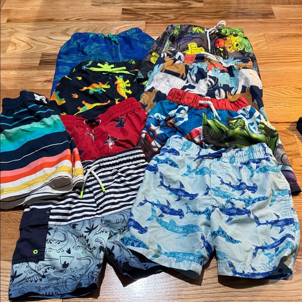Colorful Kids' Swim Shorts Set